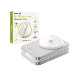   Mobile Origin PW35 összecsukható 3 az 1-ben Qi2 25 W-os töltőállvány, ezüst, MagSafe-kompatibilis