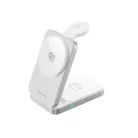 Mobile Origin PW35 összecsukható 3 az 1-ben Qi2 25 W-os töltőállvány, ezüst, MagSafe-kompatibilis