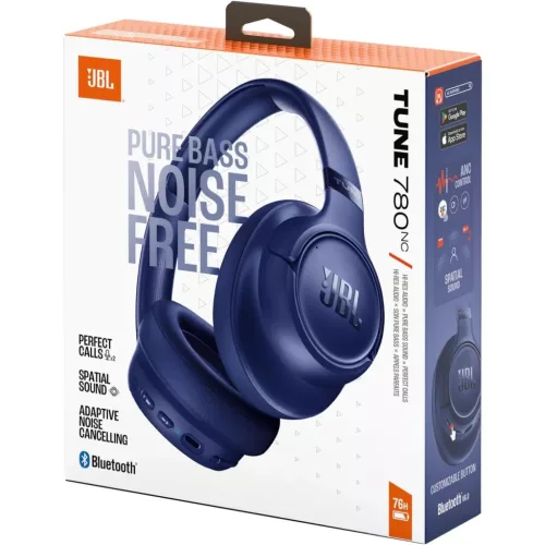JBL Tune 780NC Bluetooth fejhallgató többpontos zajszűrős, kék (JBLT780NCBLU)
