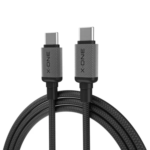 X-ONE TitanFlex USB-C – USB-C adatkábel, 240 W, 1,2 m, fekete