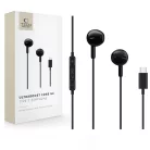 Tech-Protect Ultraboost Core G4 USB-C vezetékes fülhallgató fekete