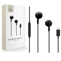  Tech-Protect Ultraboost Core G4 USB-C vezetékes fülhallgató fekete