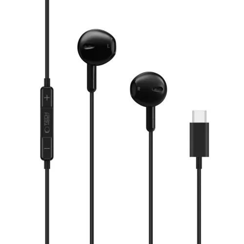 Tech-Protect Ultraboost Core G4 USB-C vezetékes fülhallgató fekete