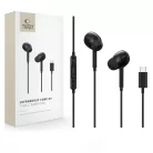 Tech-Protect Ultraboost Core G3 fekete USB-C vezetékes fülhallgató