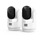 Arlo Essential (Gen.3) 2K PTZ beltéri biztonsági kamera – 2 kamerás készlet – fehér
