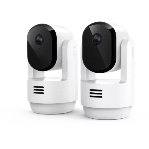 Arlo Essential (Gen.3) 2K PTZ beltéri biztonsági kamera – 2 kamerás készlet – fehér