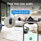 Arlo Essential (Gen.3) 2K beltéri biztonsági kamera – fehér