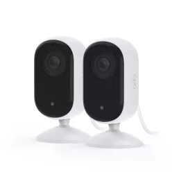   Arlo Essential (Gen.3) 2K beltéri biztonsági kamera, 2 kamerás készlet – fehér