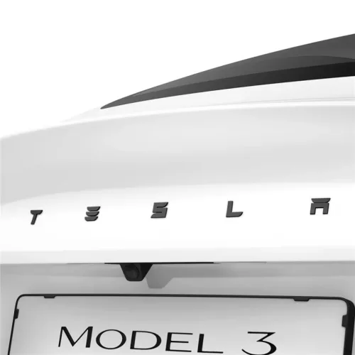 Spigen Tesla hátsó embléma logó teljes borítás fekete – Tesla Model 3 2024