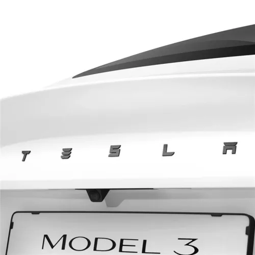 Spigen Tesla hátsó embléma teljes borítás karbon – Tesla Model 3 2024