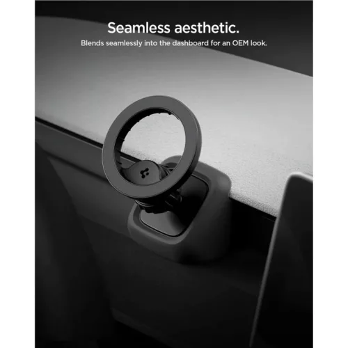 Spigen Tesla Airvent MagSafe TAM100 szellőzőrácsos telefontartó, fekete – Tesla Model 3 (2024–2026) / Model Y Juniper (2025–2026)