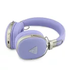 Guess PU Grained Triangle Gold Metal Logo ENC vezeték nélküli bluetooth fejhallgató lila