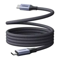   UGREEN L537 USB-C–USB-C PD 240 W-os mágneses kábel, 0,5 m, szürke