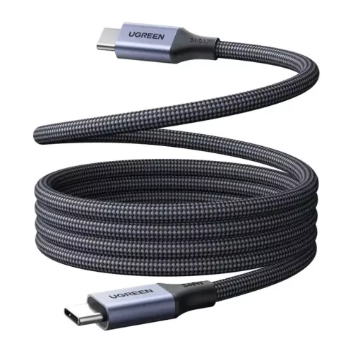 UGREEN L537 USB-C–USB-C PD 240 W-os mágneses kábel, 0,5 m, szürke