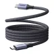 UGREEN L537 USB-C–USB-C PD 240 W-os mágneses kábel, 0,5 m, szürke
