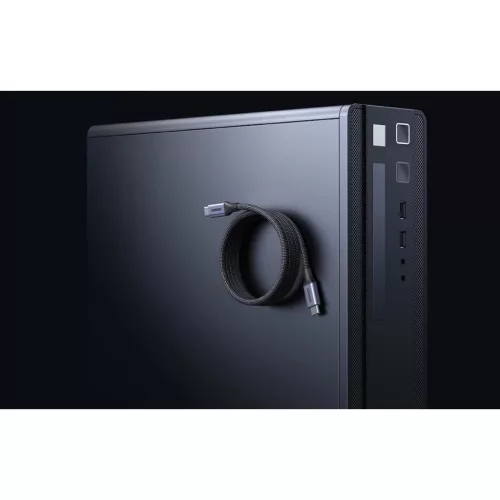 UGREEN L537 USB-C–USB-C PD 240 W-os mágneses kábel, 0,5 m, szürke