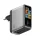 Cuktech AD1204U 120 W-os GaN hálózati töltő kijelzővel és USB-C kábellel, ezüst