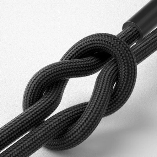 3mk Hyper Cable N-SERIES USB-A–Lightning kábel, 2 m, QC 3.0, 5 V/2,4 A, 12 W, fekete