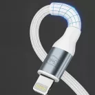3mk Hyper Cable N-SERIES USB-C–Lightning kábel 3 m, PD 3.0, 27 W, fehér