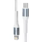 3mk Hyper Cable N-SERIES USB-C–Lightning kábel 3 m, PD 3.0, 27 W, fehér