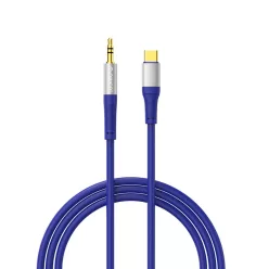   Orico AXC-02 USB-C – 3,5 mm jack audioadapter kábel, 20 cm, kék-ezüst