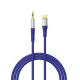 Orico AXC-02 USB-C – 3,5 mm jack audioadapter kábel, 20 cm, kék-ezüst