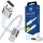 3mk Hyper Cable N-SERIES USB-A–Lightning kábel 1 m, fehér