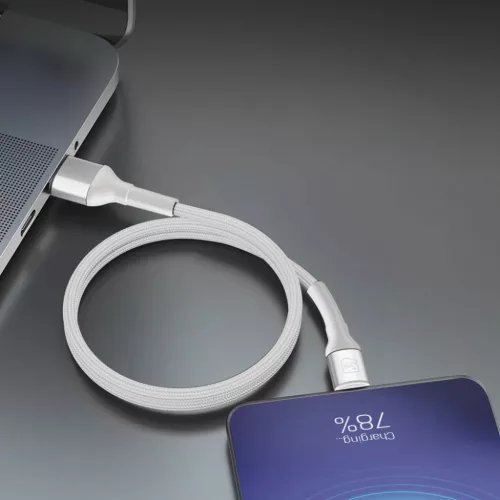 3mk Hyper Cable N-SERIES USB-A–Lightning kábel 1 m, fehér