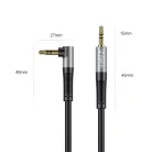 Orico AXW 3,5 mm-es mini jack audiokábel, 1 m, fekete-ezüst