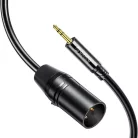 Orico AXKF 3,5 mm-es mini jack–XLR anya audiokábel, 5 m, fekete