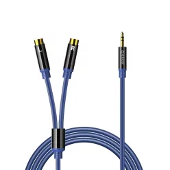   Orico AXRF 3,5 mm mini jack – 2× RCA anya audiokábel, 2 m, kék