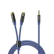 Orico AXRF 3,5 mm mini jack – 2× RCA anya audiokábel, 2 m, kék
