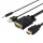 Orico XD-VATH VGA–HDMI kábel 3,5 mm-es mini jack és USB tápellátással, 5 m, fekete