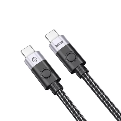 Orico CC240 USB-C–USB-C kábel, 240 W, USB4, 40 Gb/s, 8K 60Hz, 0.5 m, fekete