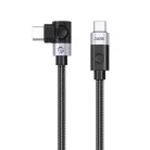 Orico CW240 USB-C–USB-C derékszögű PD kábel 240 W, 0,5 m, fekete