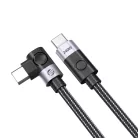Orico CW240 USB-C–USB-C derékszögű PD kábel 240 W, 0,5 m, fekete