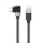 Orico CW240 USB-C–USB-C PD 240 W-os, 1 m-es derékszögű kábel, fekete