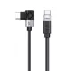 Orico CW240 USB-C–USB-C PD 240 W-os, 1 m-es derékszögű kábel, fekete