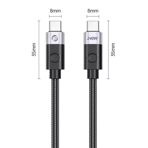 Orico CC240 USB-C–USB-C PD kábel 240 W 480 Mb/s 1,5 m fekete