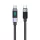 Orico LDC2C USB-C–USB-C PD 100 W-os kábel LED kijelzővel, 480 Mb/s, 3 m, fekete