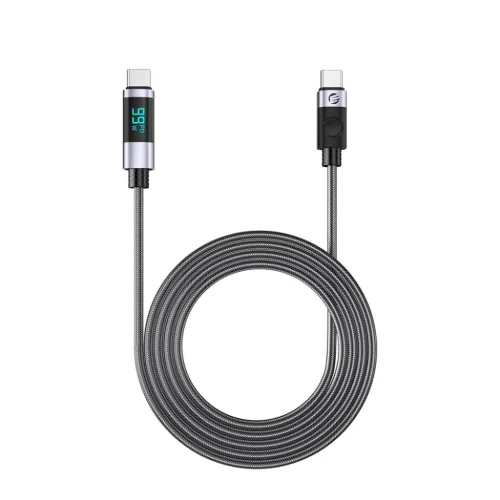 Orico LDC2C USB-C–USB-C PD 100 W-os kábel LED kijelzővel, 480 Mb/s, 3 m, fekete