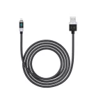 Orico LDA2L USB-A–Lightning kábel LED-kijelzővel, 12 W, 0,5 m, fekete-ezüst
