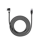 Orico C2CW USB-C–USB-C PD gyorstöltő kábel derékszögű csatlakozóval, fekete, 1 m