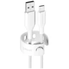 PanzerGlass Empower Racing 60W USB-A–USB-C kábel, 1.2 m, ezüst-fehér