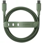 PanzerGlass Empower Racing USB-C–USB-C kábel, 60 W, 1,2 m, zöld