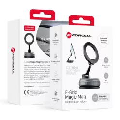   FORCELL F-Grip Magic Mag mágneses autós telefontartó, fekete