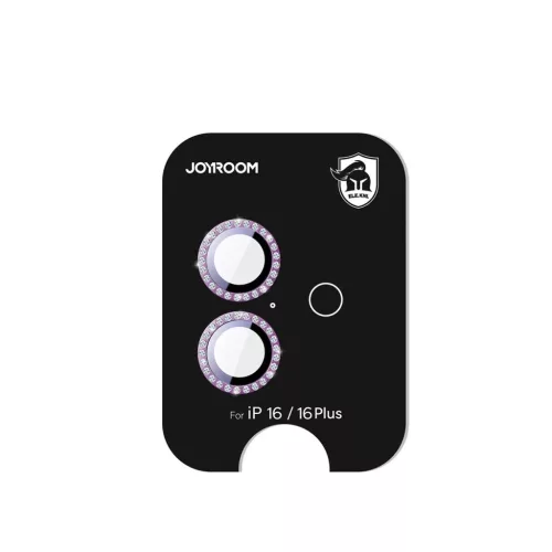 Joyroom JR-MSJ0275 védőüveg iPhone 16/16 Plus lencsékhez - rózsaszín, üvegfólia