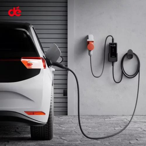 dé 11 kW-os hordozható töltő 15 m-es kábellel,  TUYA APP Type-2