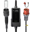 dé 22 kW hordozható töltő 10 m kábellel, TUYA APP Type-2