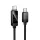 Hoco U154 USB-C – USB-C kábel LCD kijelzővel, 1 m, fekete